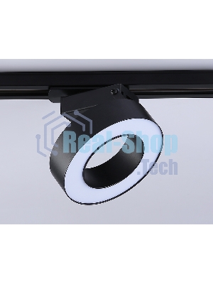 Трековый однофазный светодиодный светильник Ambrella light GL6868 BK черный LED 15W 4200K D115*80