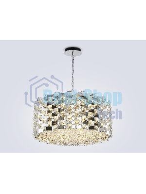 Люстра Ambrella light LH41006/18 CH/CL хром/прозрачный E14*18 max 40W D700*320