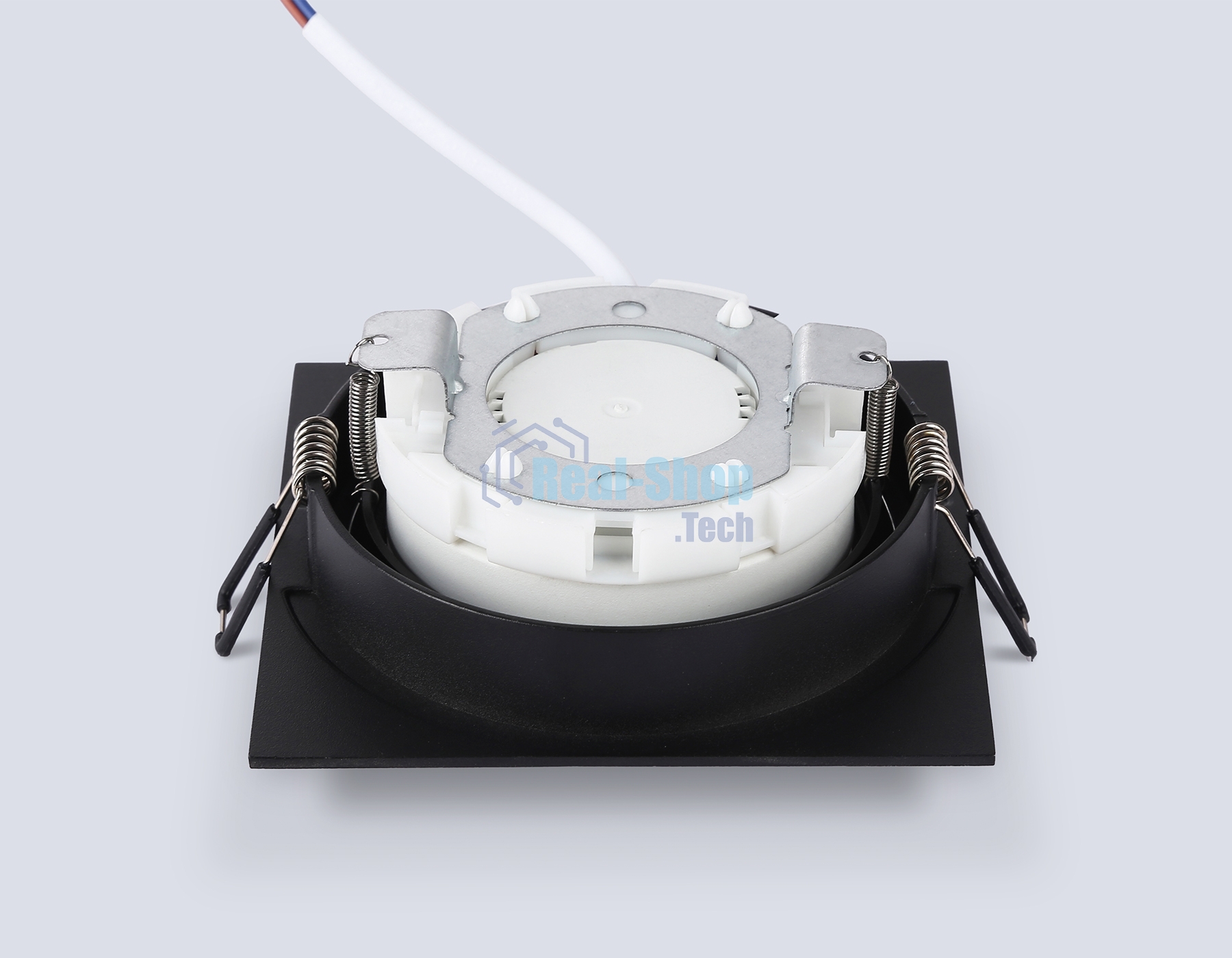 Светильник Ambrella light TN6609 BK черный IP44 GX53 max 15W 110*110*23