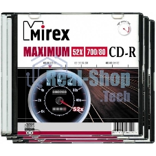 Диск CD-R Mirex 700 Mb, 52х, Maximum, Slim Case (1), (1/200)