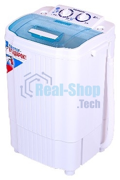 Стиральная машина EVGO WS-30ET белый/голубой загр. вертикальная макс.:3 кг 0 об/мин класс: А+