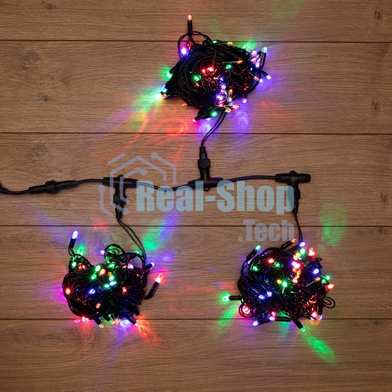 Гирлянда Neon-night LED ClipLight 24V, 3 нити по 10 метров, цвет диодов мульти