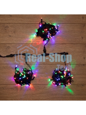 Гирлянда Neon-night LED ClipLight 24V, 3 нити по 10 метров, цвет диодов мульти