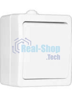 Выключатель проходной 1-кл. ОП Аллегро 10А IP54 белый (еврослот) Universal 5563484