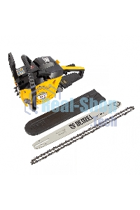 Пила цепная бензиновая Denzel DGS-5218, шина 45 см, 52см3, 3,5 л.с., шаг 0,325, паз 1,5 мм,