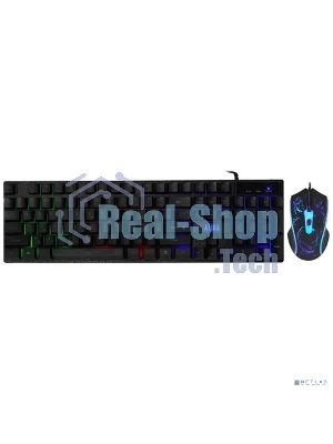 Комплект клавиатура+мышь Defender Aura MKP-117 проводной, USB, 2400 DPI, черный
