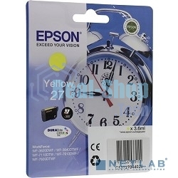 Картридж струйный Epson T2704 (C13T27044022/C13T27044020) желтый, 300 стр., для WF7110/7610/7620 (300стр.)