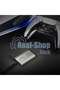 Внешний SSD ADATA SD810, 1TB, USB 3.2 Gen 2x2 Type-C, R/W 2000/2000, серебристый