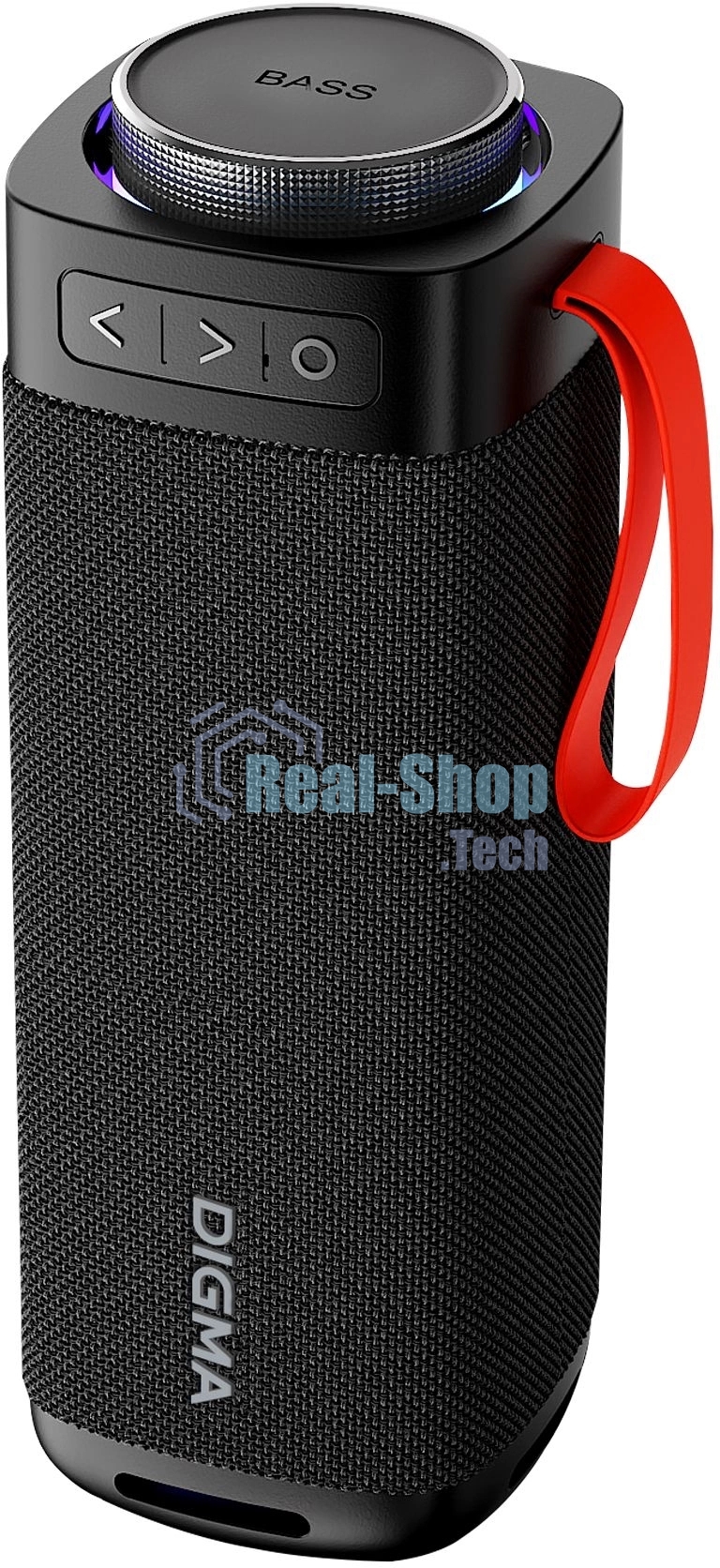 Портативная колонка Digma D-PS1522 черный 60W 2.0 BT 10м 3000mAh (PS1522B)