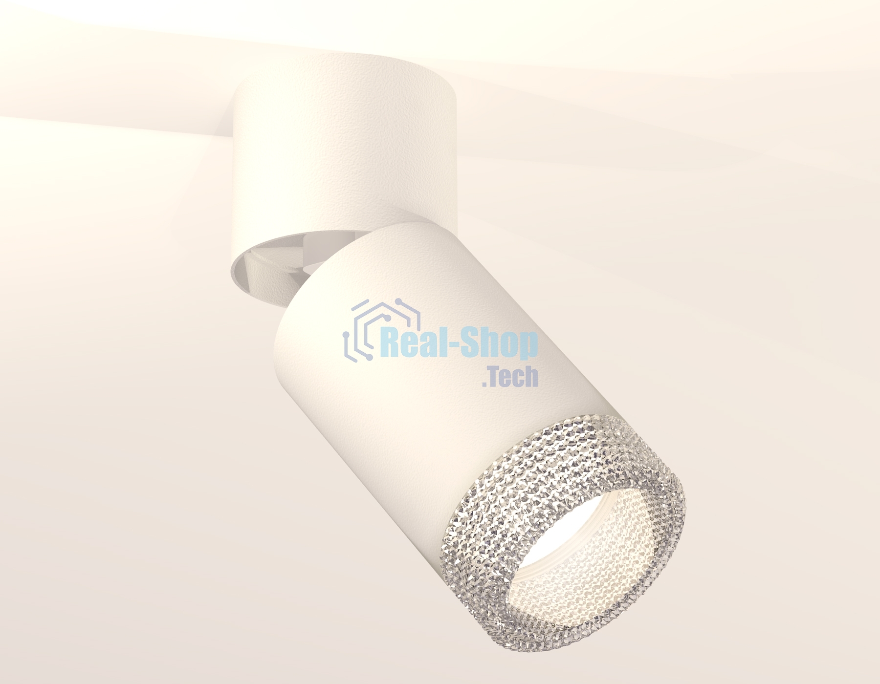 Комплект накладного поворотного светильника Ambrella light XM6312060 SWH/WH/CL белый песок/белый/прозрачный MR16 GU5.3 (A2220, C6312, N6150)