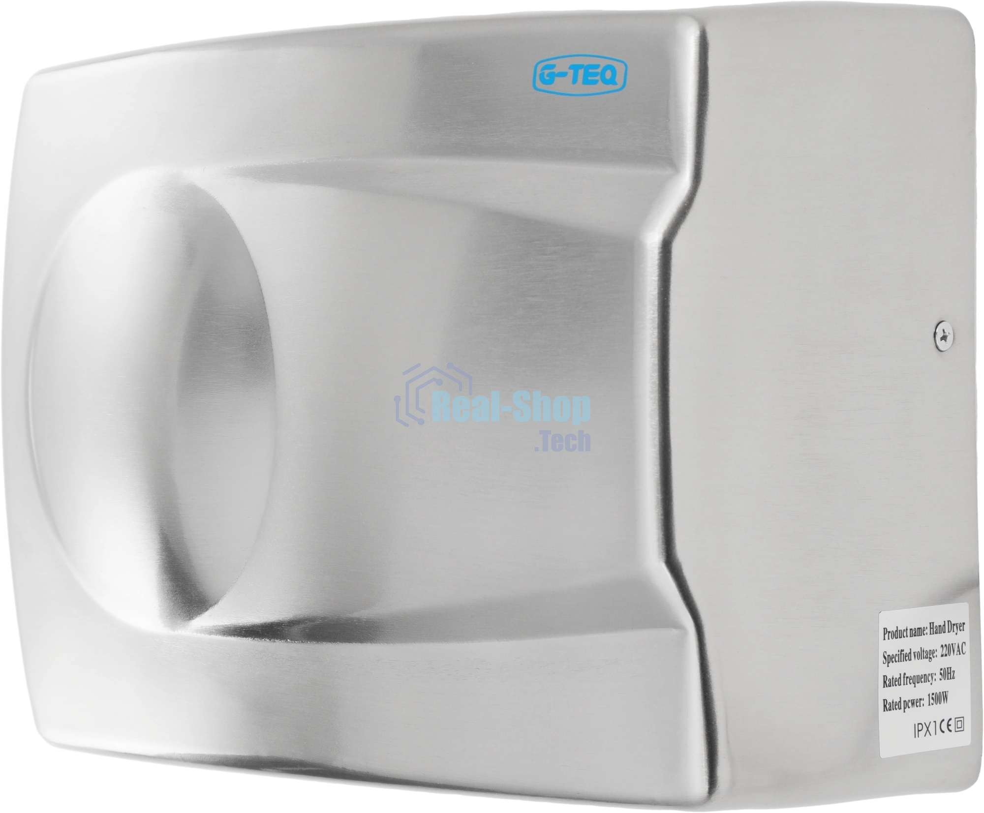 Сушилка для рук G-TEQ 8828 MC 1500Вт 16м/сек металл хром