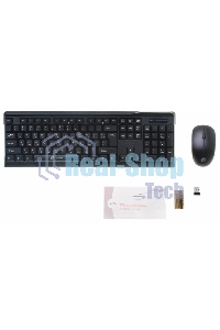 Комплект беспроводной клавиатура + мышь Oklick 230M черный 2.4ГГц Nano Receiver USB