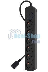 Сетевой фильтр Ippon BK-6-UPS-1.8-10-B 1.8 м (6 розеток) черный (коробка)