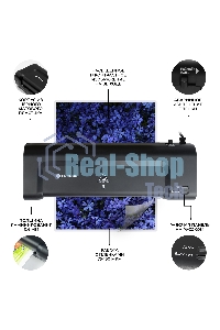 Ламинатор ГЕЛЕОС ЛМ A4 Комбо, А4, 2х150 (пленка 75-150мкм), 300 мм/мин, 2 вала, пласт. корпус, мах толщина 0,6мм, разжим валов, + резак, обрезчик углов и стартовый набор пленок