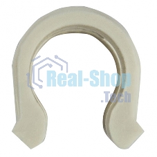 Зажим для крепления пленки к каркасу парника Palisad, d-12 мм, 20 шт, белый