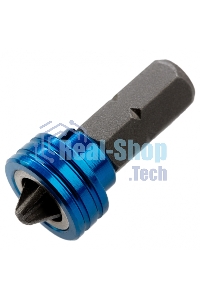 Бита Gross PH2x25 мм с ограничителем и магнитом, для ГКЛ, S2