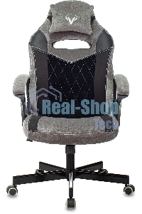 Кресло игровое Бюрократ VIKING 6 KNIGHT B FABRIC черный крестовина металл/пластик