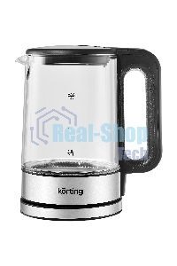 Электрический чайник Korting, объем 1.7 л, материал: стекло, механическое управление, фильтр от накипи, 5 температурных режимов, автоотключение, поддержание температуры