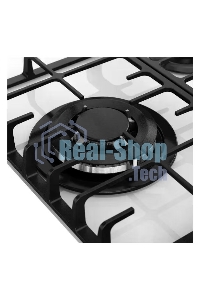 Варочная поверхность Kuppersberg FG 46 W газ, High-Tech, 45 см, автоматический электроподжиг, газ-контроль, форсунки под сжиженый газ, SABAF конфорки, чугунные решетки, цвет белый, цвет фурнитуры белый