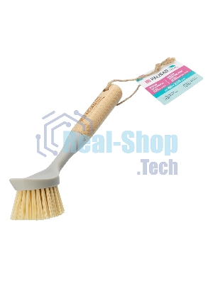 Щетка для посуды круглая d 60х230 мм, бамбуковая рукоятка, Home Palisad