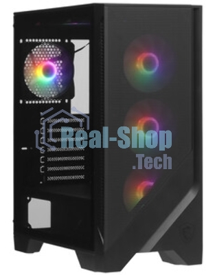 Компьютерный корпус MSI MAG FORGE 120A Mid-Tower, ATX, 2xUSB 3.2, Audio I/O, 6x120мм autoRGb Fan PWM RGb PWM Control Board, Tempered Glass Window