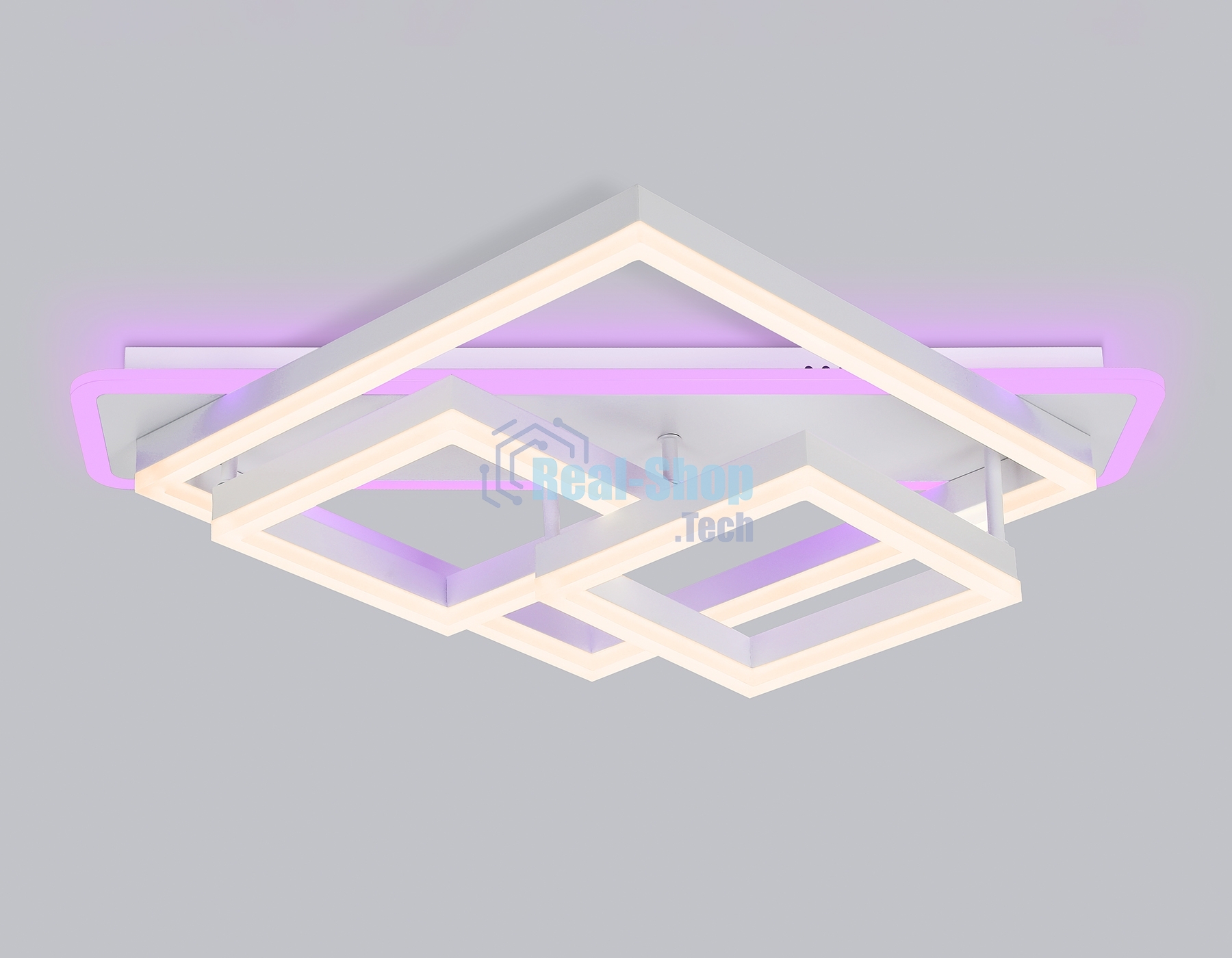Светильник Ambrella light FA8531 WH белый 132W 3000K-6400K+RGB 630*570*160 (ПДУ РАДИО 2.4G)