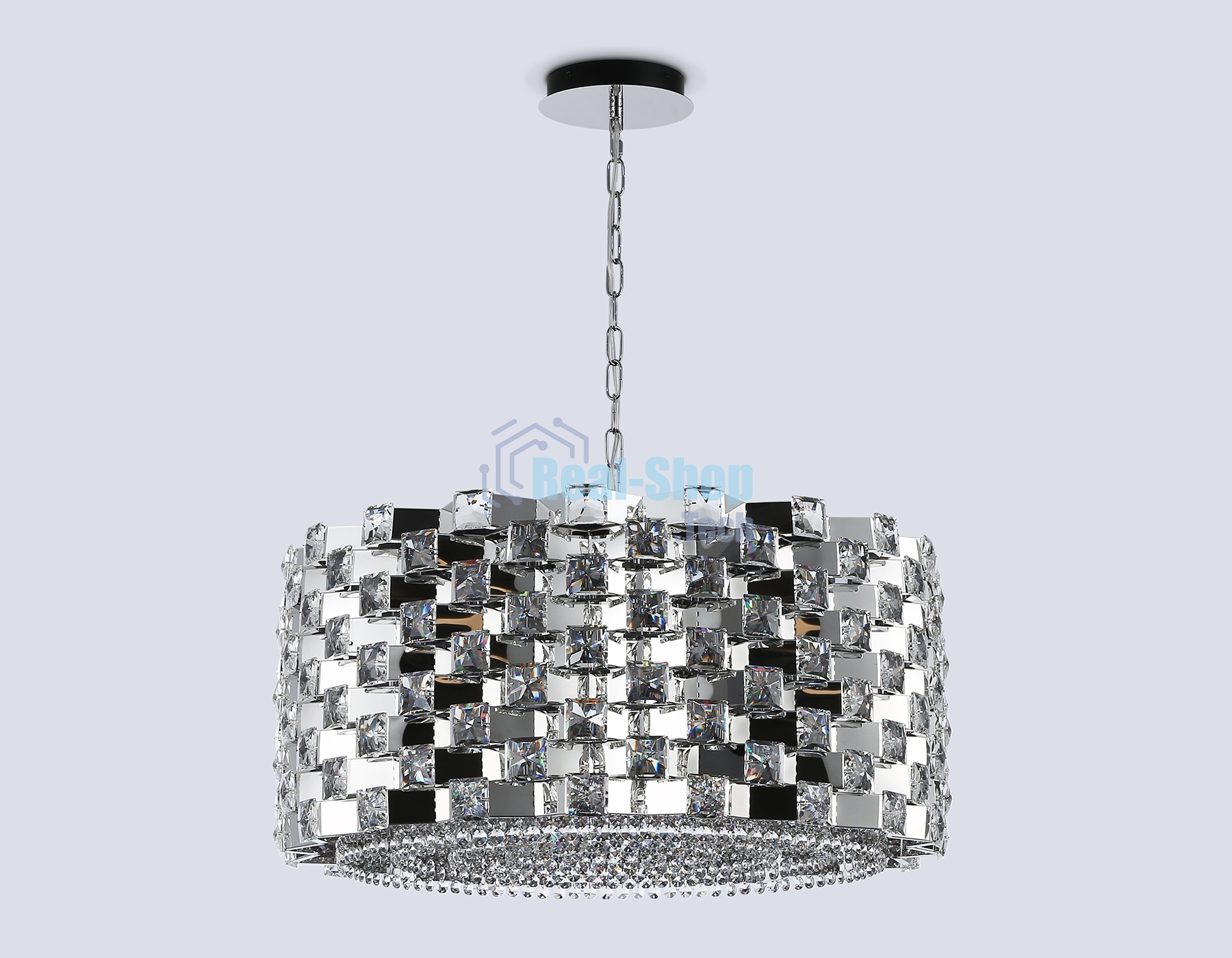 Люстра Ambrella light LH41006/18 CH/CL хром/прозрачный E14*18 max 40W D700*320
