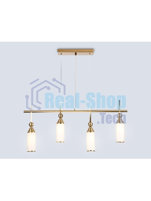 Светильник Ambrella light LH55274/4 BS/FR латунь/белый матовый E14*4 max 40W 845*65*1150
