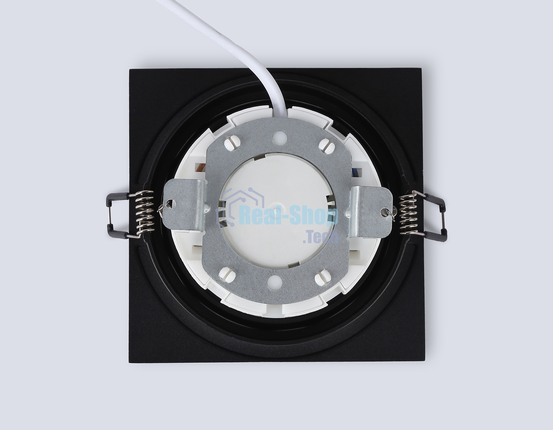 Светильник Ambrella light TN6609 BK черный IP44 GX53 max 15W 110*110*23