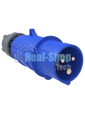 Вилка IEK PSN01-032-3 переносная ССИ-023 32А-6ч/200-250В 2Р + РЕ IP44 MAGNUM IEK