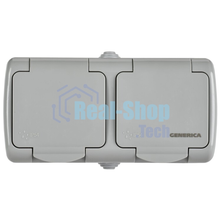 Розетка IEK ERA22-K03-16-54 РСш22-2-А Розетка 2-ая с з/к откр. уст. 16А IP54 AQUATIC