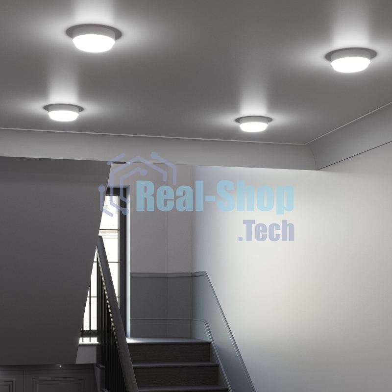 Светильник ЖКХ UNIVERSAL круг 15W 1200lm 6500K 160-260V IP65 D160x53 белый LED