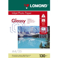 Фотобумага Lomond 0102017 A4/130г/м2/50л./белый глянцевое для струйной печати