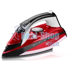 Утюг Centek CT-2344 RED 2400Вт, керамическая подошва, мощный паровой удар, самоочистка, 330мл