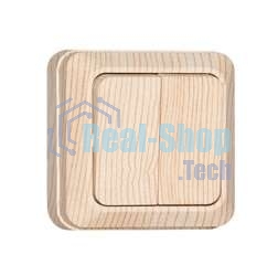 Выключатель 2-кл. ОП Олимп 10А сосна UNIVersal 5560834