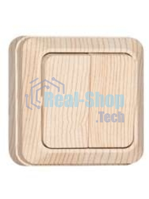 Выключатель 2-кл. ОП Олимп 10А сосна UNIVersal 5560834