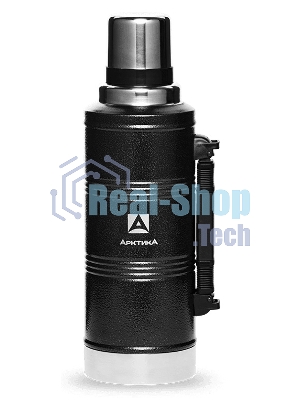 Термос Арктика 106-2200Р черный, узкое горло 2,2 л + ручка Узкое горло, 2,2 л, американский дизайн, ударопрочное, износостойкое покрытие 