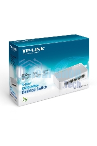 Коммутатор TP-Link SOHO TL-SF1005D Коммутатор 5-port 10/100M mini Desktop Switch, 5 10/100M RJ45 ports, Plastic case