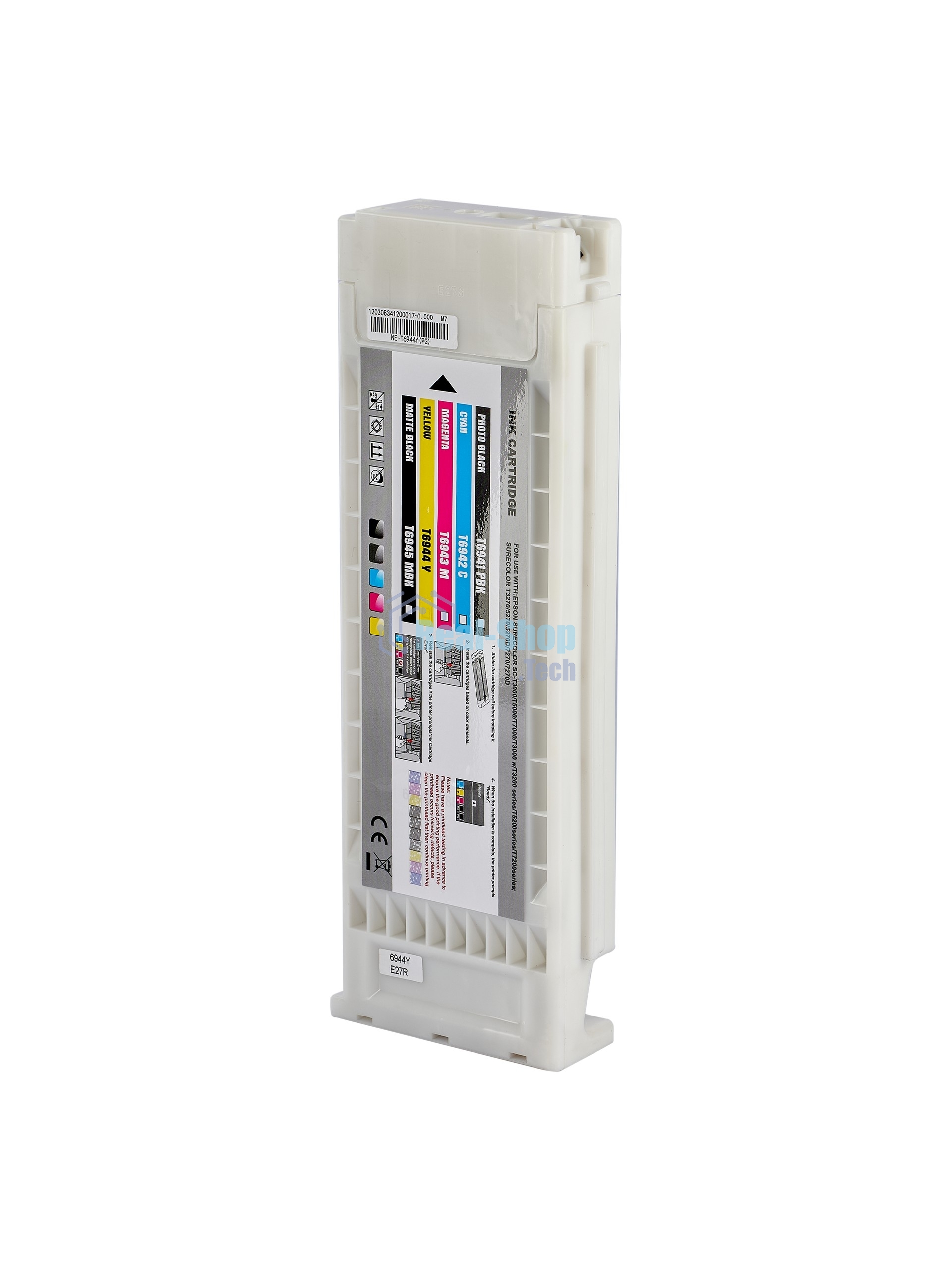 Картридж струйный Sakura C13T694400 (T6944 Yellow) для Epson, желтый, 675 мл.