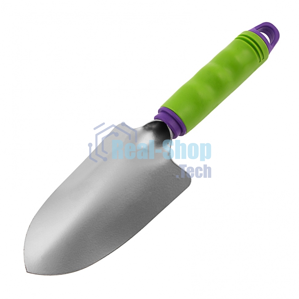 Совок посадочный широкий Palisad 85х300 мм, стальной, пластиковая рукоятка