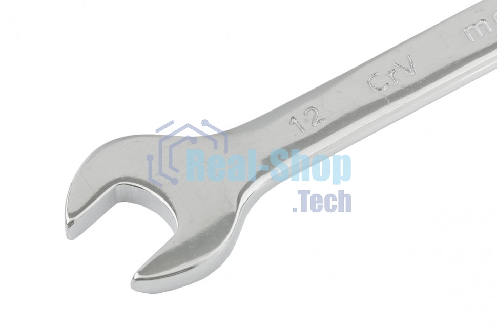 Ключ комбинированный Matrix, 12 мм, CrV, полированный хром