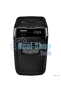 Шредер Fellowes AutoMax 150C FS-46801(01/02)* (секр.P-4)/фрагменты 4x38 мм,/150лист./32лтр./Уничт:скрепки, скобы, пл.карты,CD диски