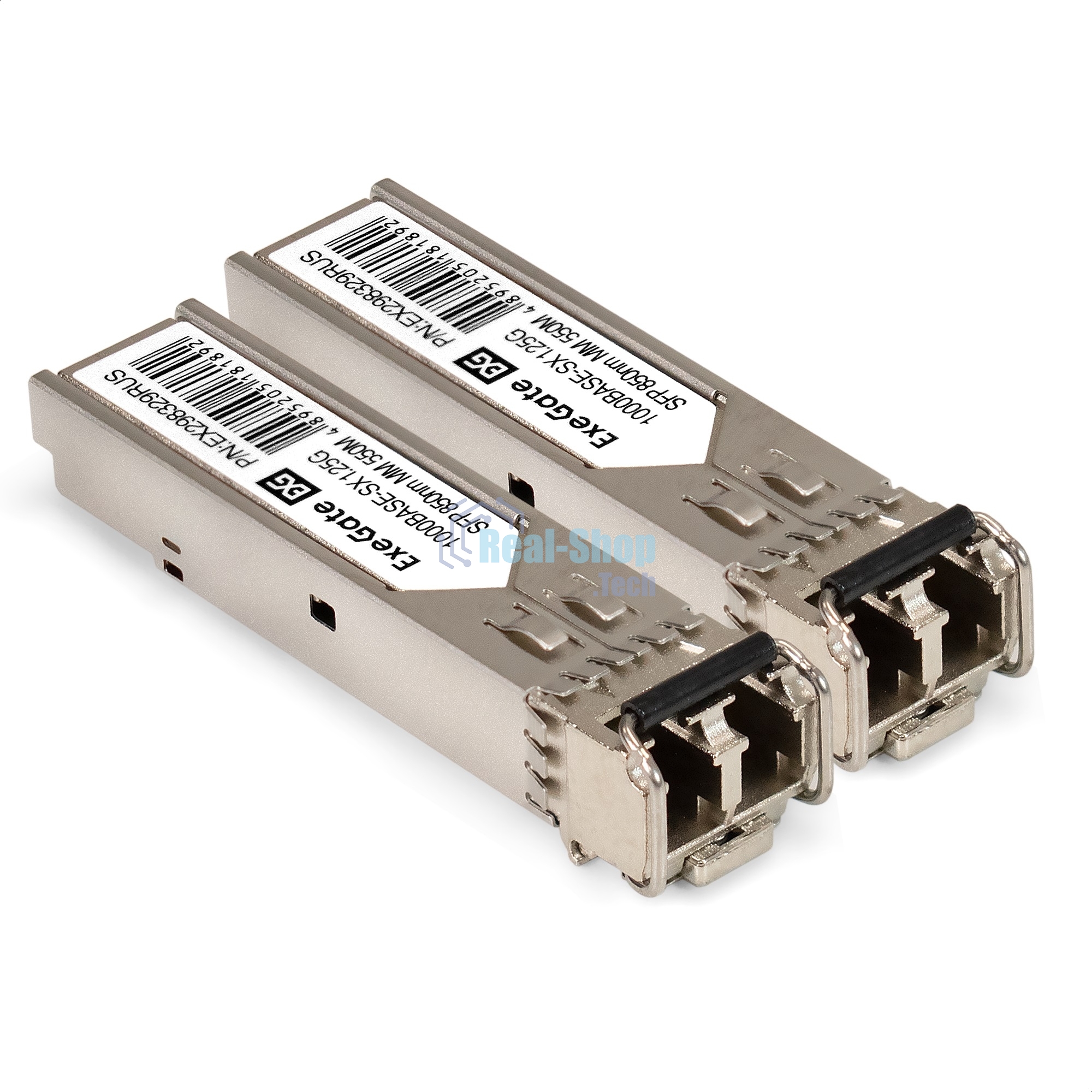 Комплект: Сетевой адаптер SFP ExeGate EXE-82576-F2 + 2xТрансивер Multi-Mode до 550м ExeGate EXT-1G-MM850-LC2-550M (EX296229RUS: PCI-E x1 v2.0, порты 2x SFP (10/100/1000Mb/s), Gigabit Server NIC Intel Chipset 82576-F2 + 2xEX298329RUS: Tx:850/Rx:850 нм, до 550 м, разъем Duplex LC)