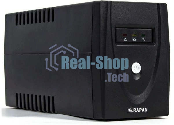 Источник бесперебойного питания RAPAN-UPS 1000 220В 1000ВА/600Вт меандр с АКБ 2х7А·ч интерактивный RAPAN-UPS 1000 power supply 220V 1000VA/600W meander with battery 2x7Ah interactive