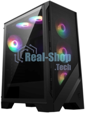 Компьютерный корпус MSI MAG FORGE 120A Mid-Tower, ATX, 2xUSB 3.2, Audio I/O, 6x120мм autoRGb Fan PWM RGb PWM Control Board, Tempered Glass Window