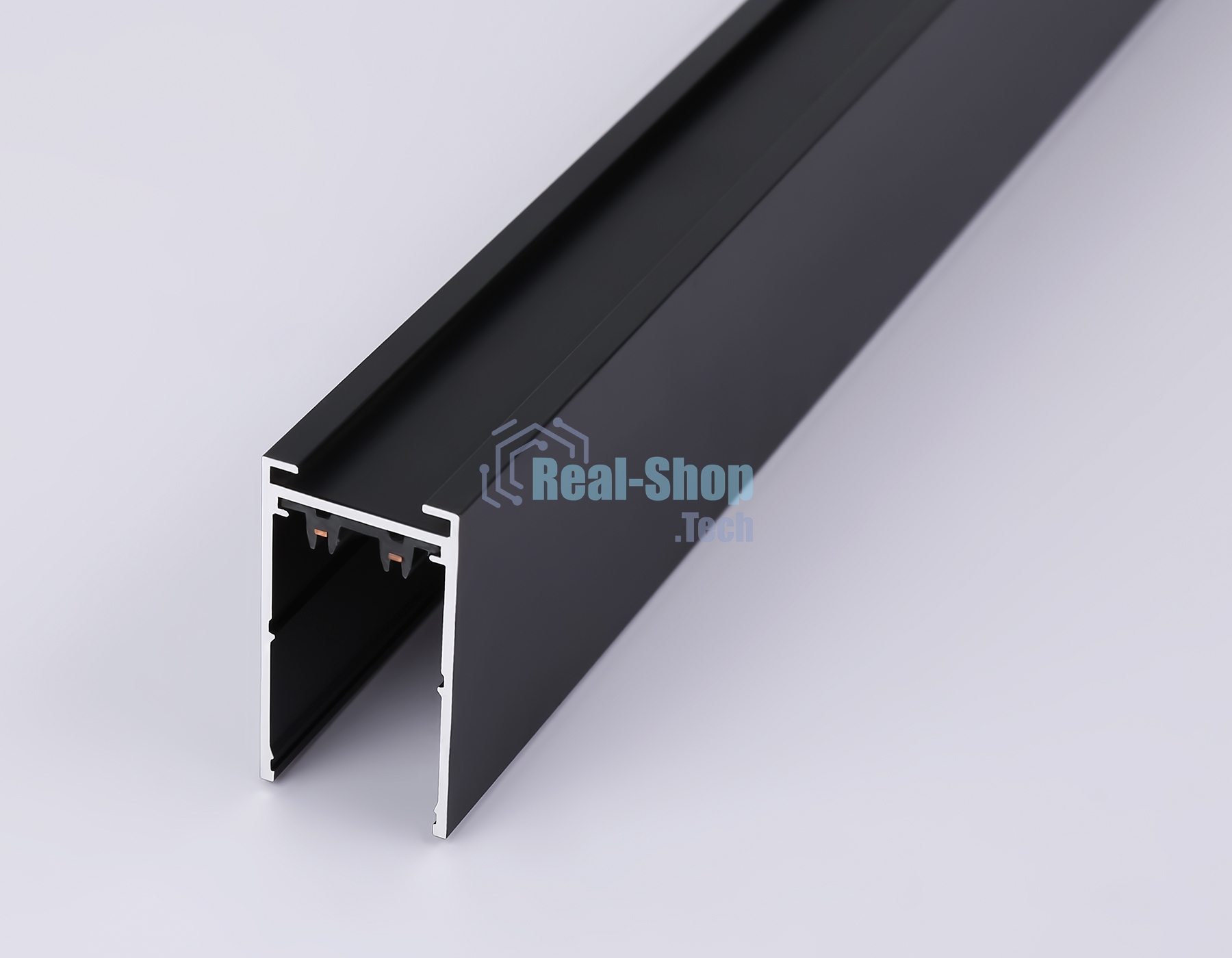 Шинопровод накладной Ambrella light GL1006 BK черный IP20 220V 3000*30.6*56