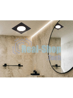 Светильник Ambrella light TN6609 BK черный IP44 GX53 max 15W 110*110*23