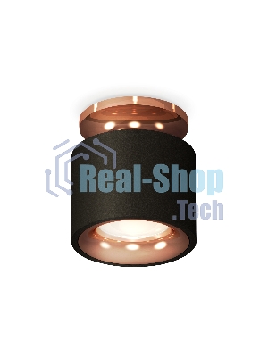 Светильник Ambrella Light XS7511141 SBK/PPG черный песок/золото розовое полированное MR16 GU5.3 (N7930, C7511, N7015)
