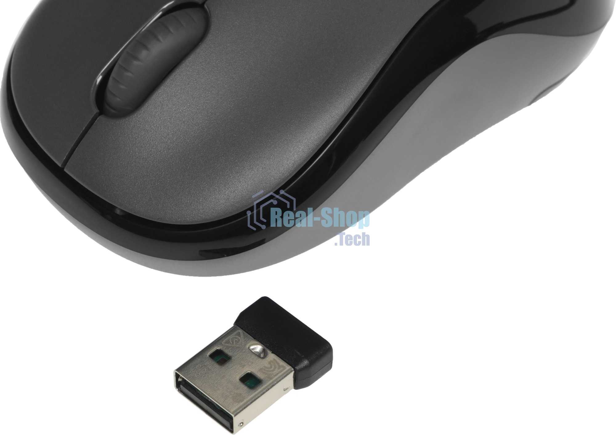 Мышь беспроводная Logitech M220 SILENT черный/серый, 1000 dpi, радиоканал, USB, кнопки - 3