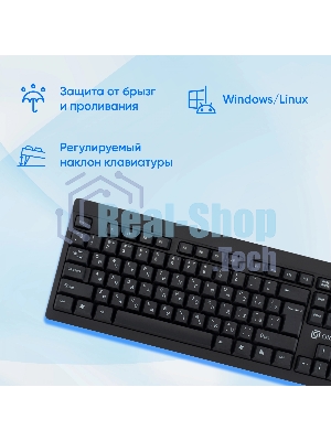 Клавиатура Oklick 125M проводная, USB Type-A, чёрный